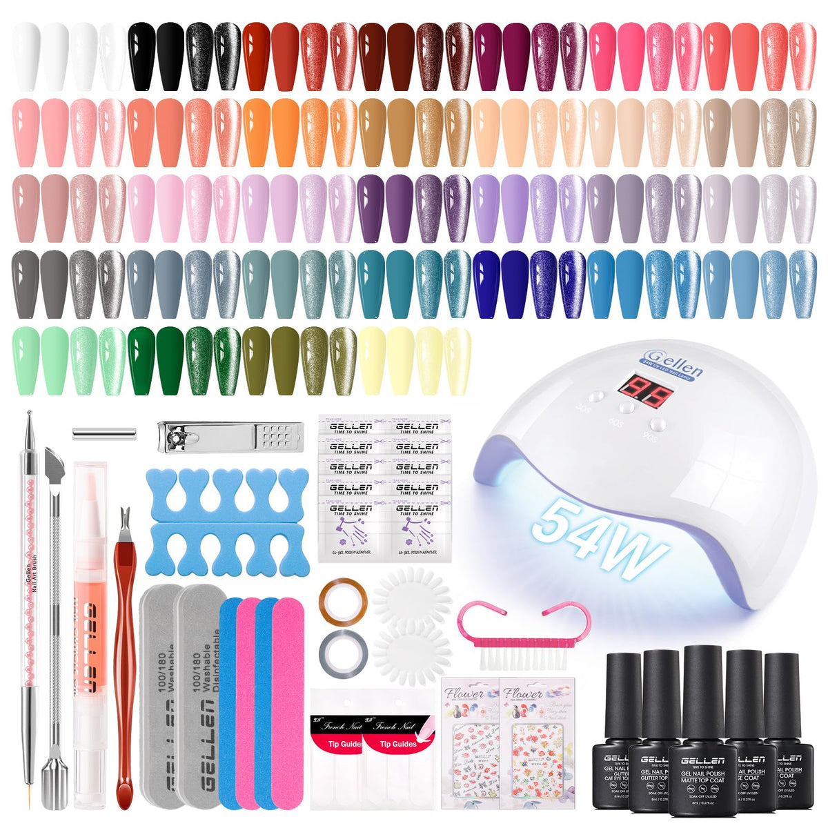 GELLEN gel nail kit front view for at-home manicures