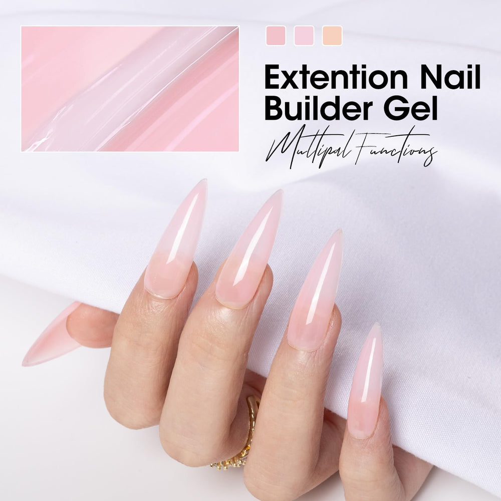 GELLEN Kit color blanco, ideal para extensiones limpias y modernas.