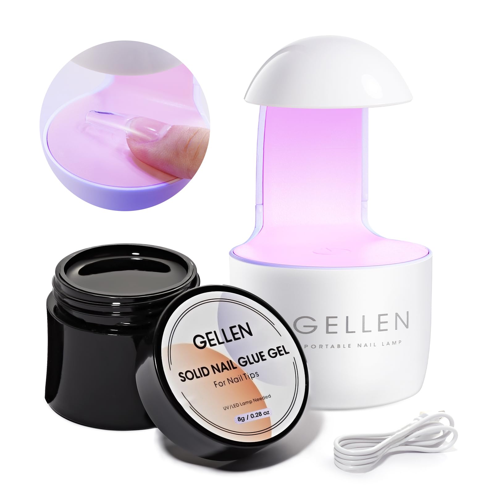 Gellen kit de pegamento gel para uñas de 8 g, ideal para uso doméstico.