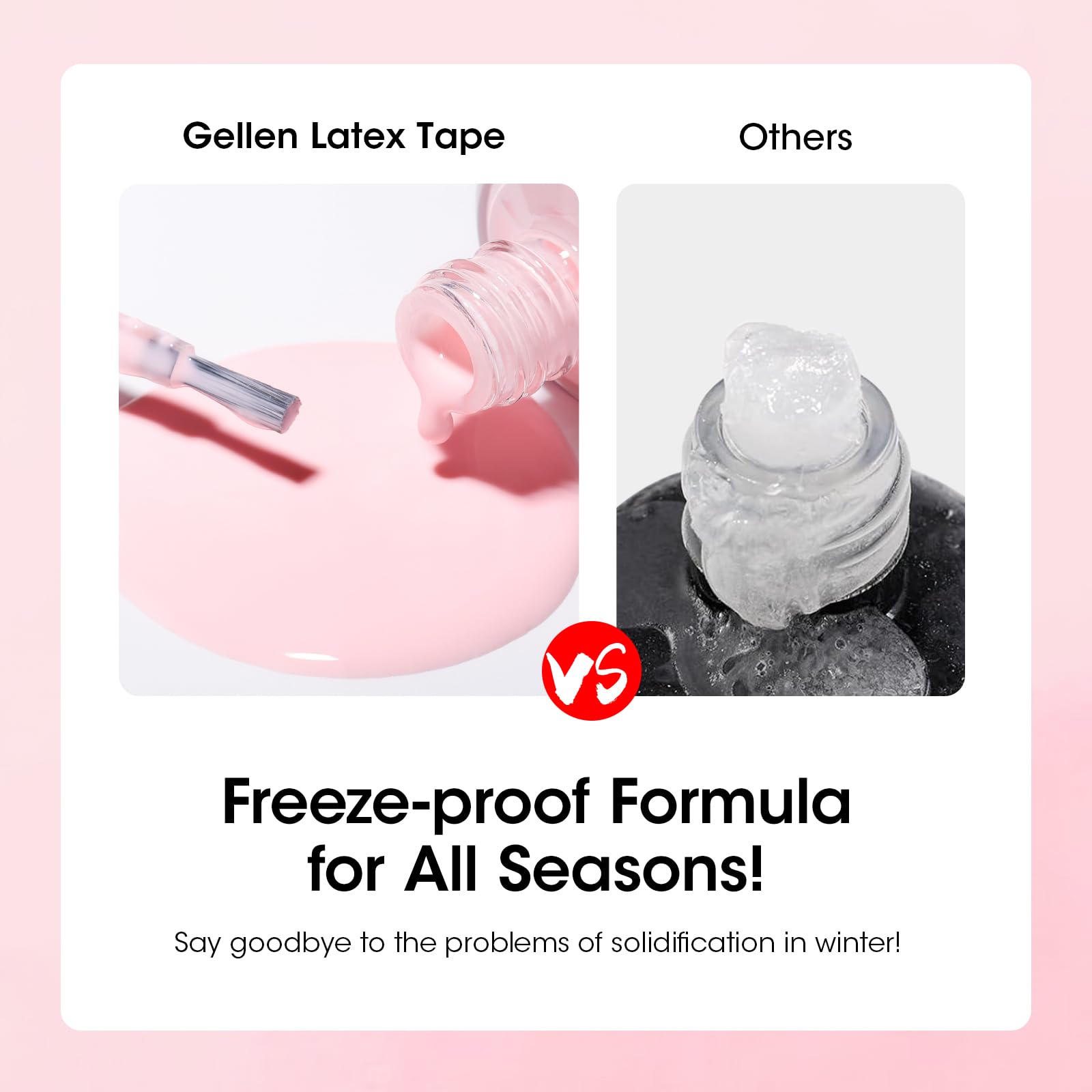 Látex de GELLEN con secado rápido, listo para retirar en minutos.
