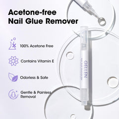 GELLEN Nail Glue Remover Pen infused with Vitamin E to nourish nails