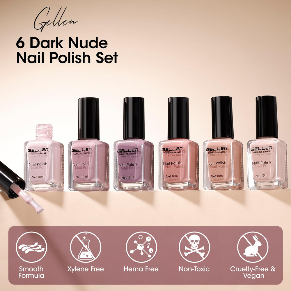 GELLEN natural gloss finish bottle for a soft, professional look.