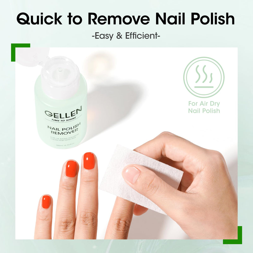 Gellen Jasmine-scented remover adds a pleasant fragrance during use.