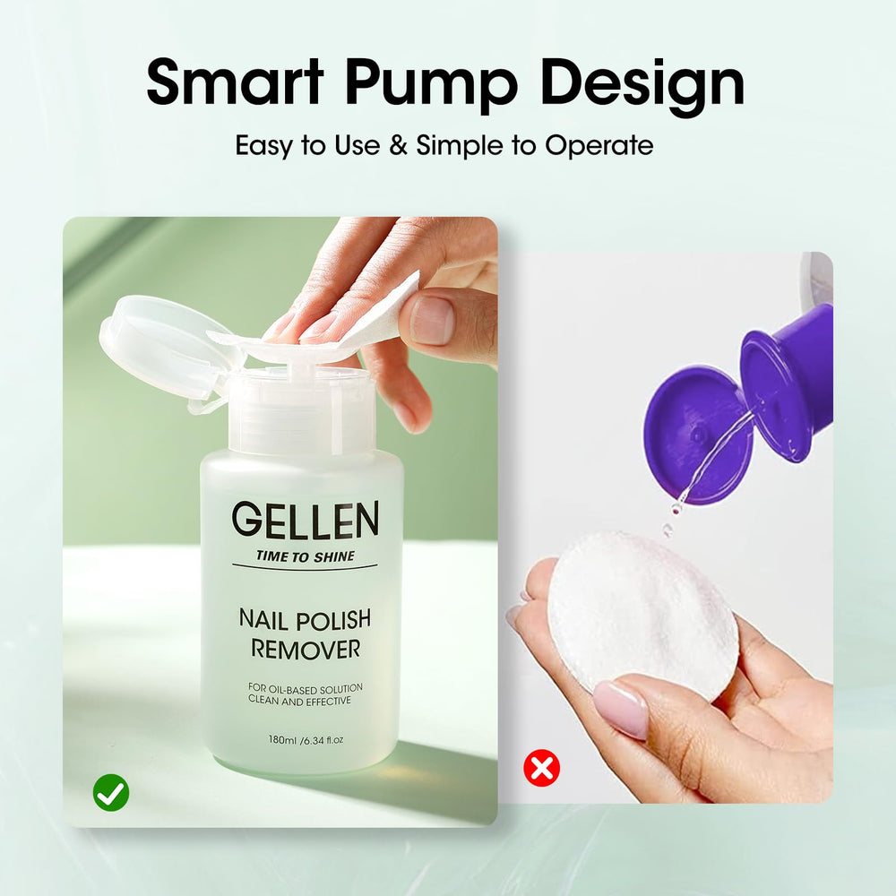 Gellen Nail Polish Remover delivers quick removal for regular polishes in seconds.