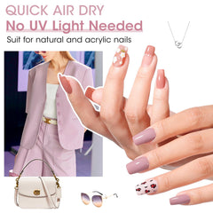 GELLEN warm beige shade bottle on nails for everyday neutral manicure.