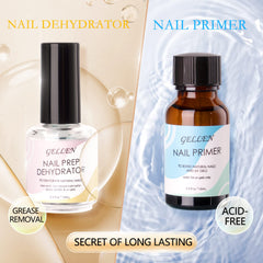 GELLEN Nail Primer bottle application forms strong base.