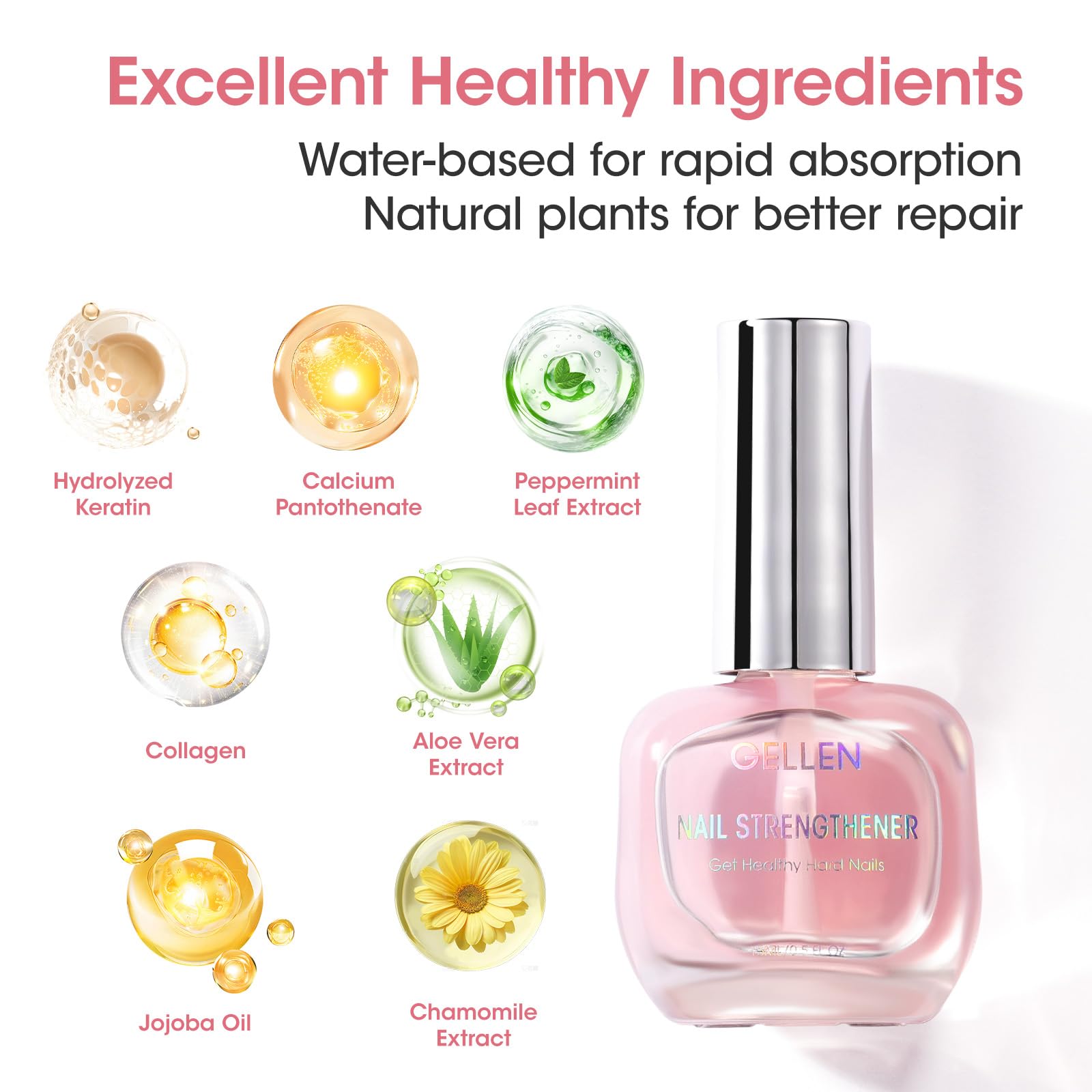GELLEN Nail Ridge Filler close-up smoothing nail surface