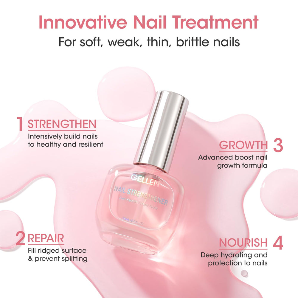 GELLEN Nail Strengthener absorption showing nourishment uptake