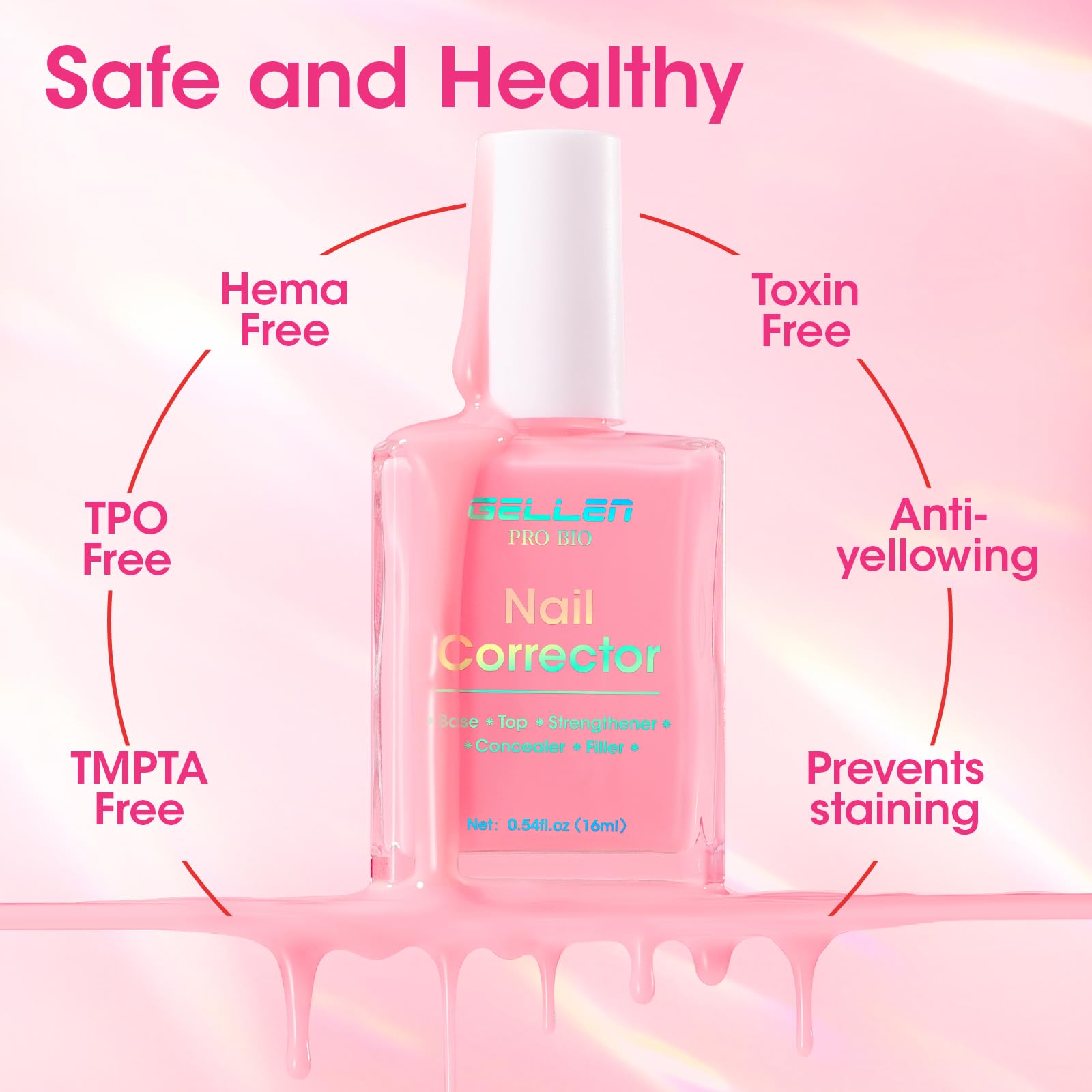 GELLEN PRO BIO reparacion de uñas dañadas para mayor flexibilidad