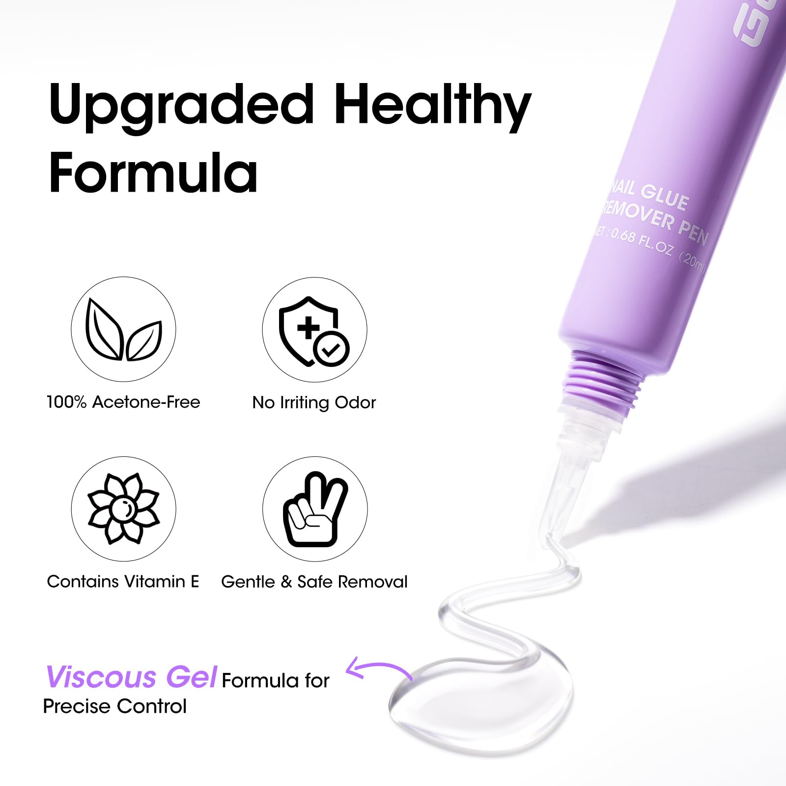 Refillable pen design makes travel-friendly nail care easy.