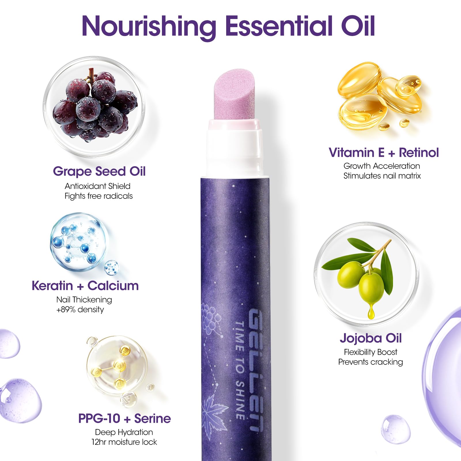 GELLEN delivers salon-like results at home on nails.