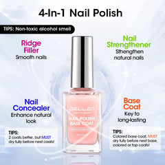 GELLEN milky pink tint on nails adds subtle color while protecting natural nails.