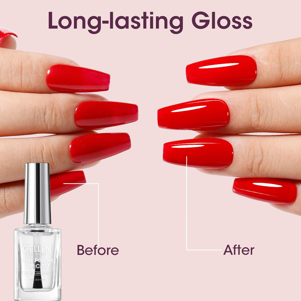 Acabado limpio sin residuo pegajoso para esmaltes impecables.