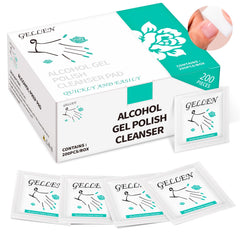 GELLEN toallitas limpiadoras para uñas en estuche, limpieza rápida de polvo y aceites.