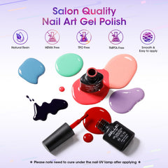 GELLEN top coats provide glossy, matte, glitter, and cat-eye finishes