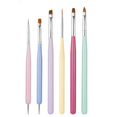 GEMBITYFUL nail art brushes set overview for pro salons and DIY.