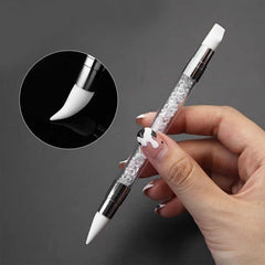 GEMBITYFUL dual-headed silicone pen for versatile nail design applications.