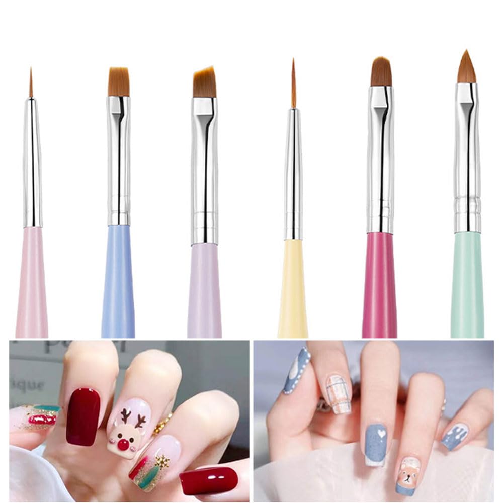 GEMBITYFUL square flat brush delivers precise edge lines.