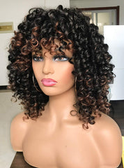 GEMBON Curly Afro Wig memory-curl feature returns to shape after styling.