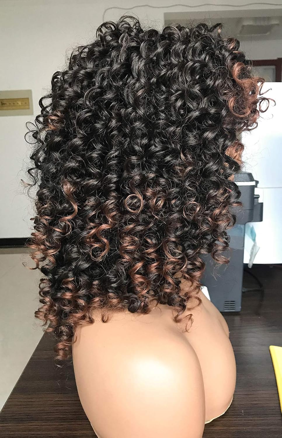 GEMBON Curly Afro Wig versatile look from office to party transitions.