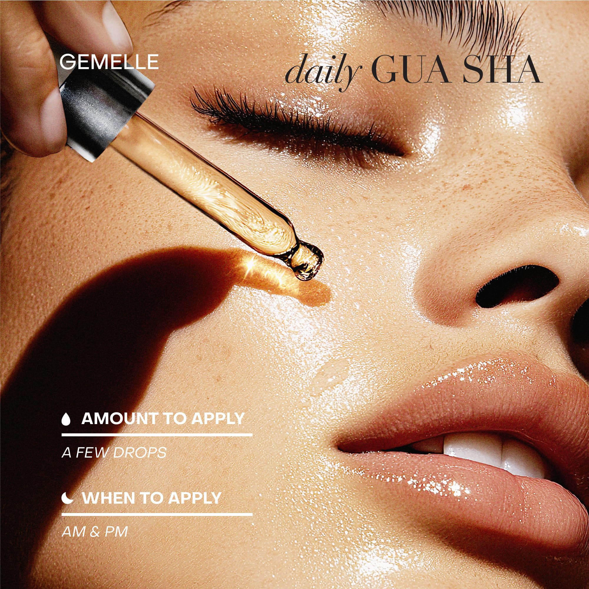 Gemelle detox glow promotes gentle lymphatic drainage and puffiness reduction.