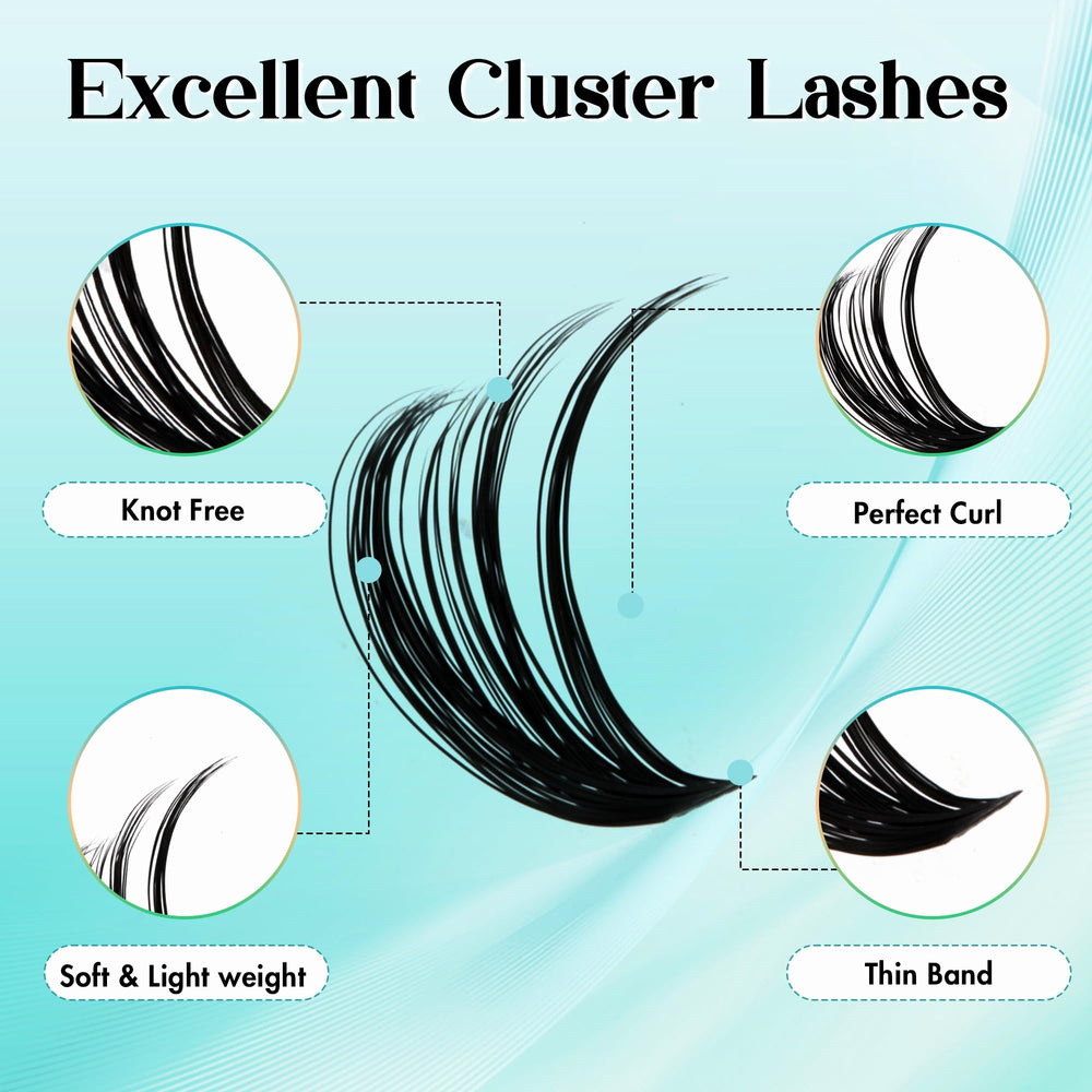 GEMERRY 3D faux mink cluster lashes add fullness and fluffy volume