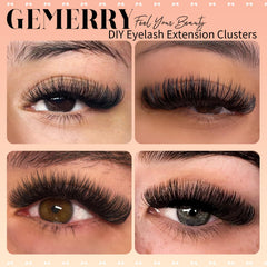 GEMERRY 30D-8mm lash clusters for natural daytime enhancement.