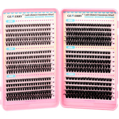 GEMERRY lash clusters kit cover for at-home styling and organization.