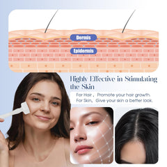 GEMERRY AMZ Derma Stamp ergonomic handle enables steady, precise at-home use.