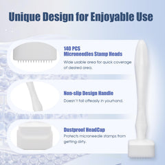 GEMERRY AMZ Derma Stamp titanium needles ensure durability and easy cleaning.
