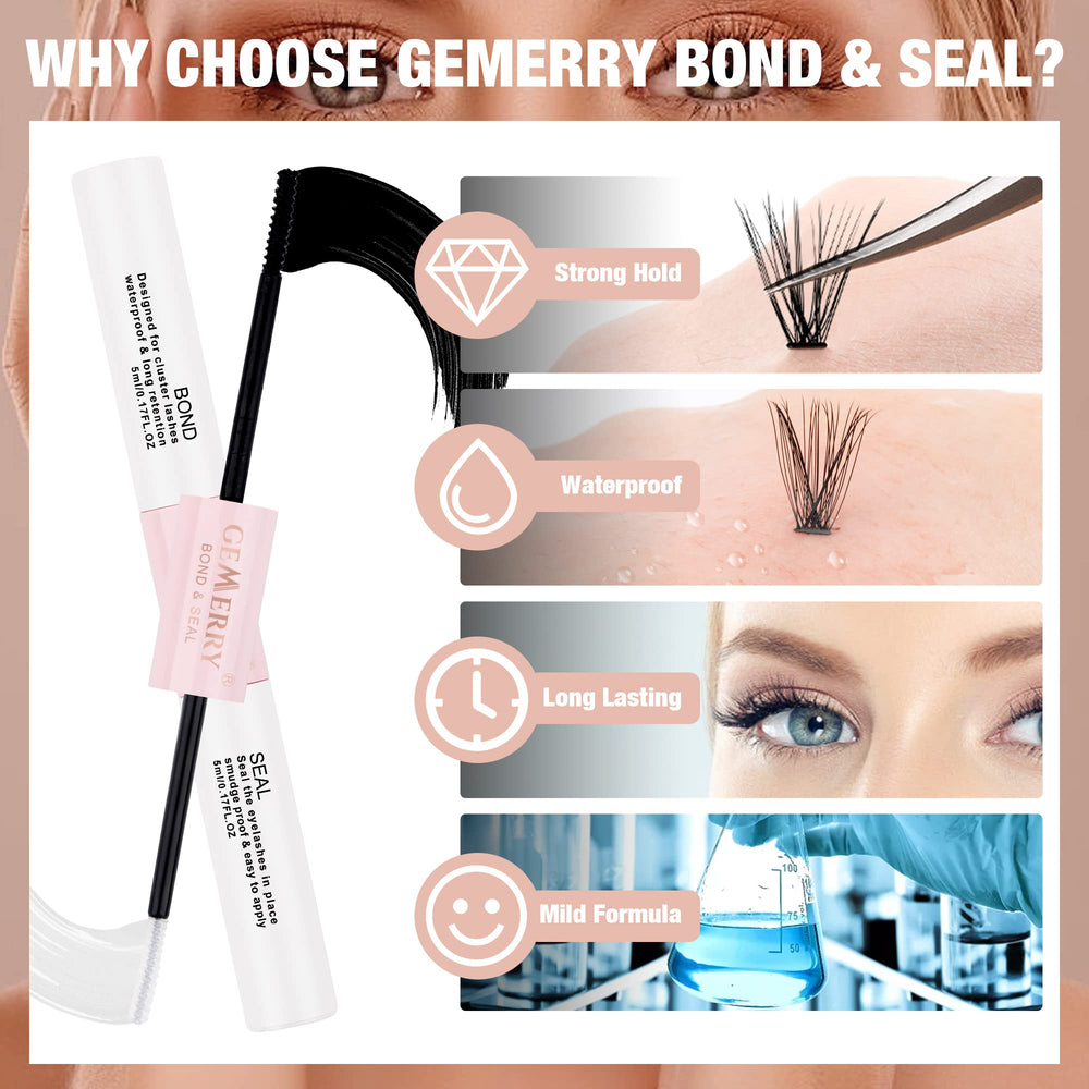 GEMERRY DIY lash extensions at home visual emphasizes convenience.