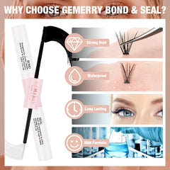 GEMERRY DIY lash extensions at home visual emphasizes convenience.