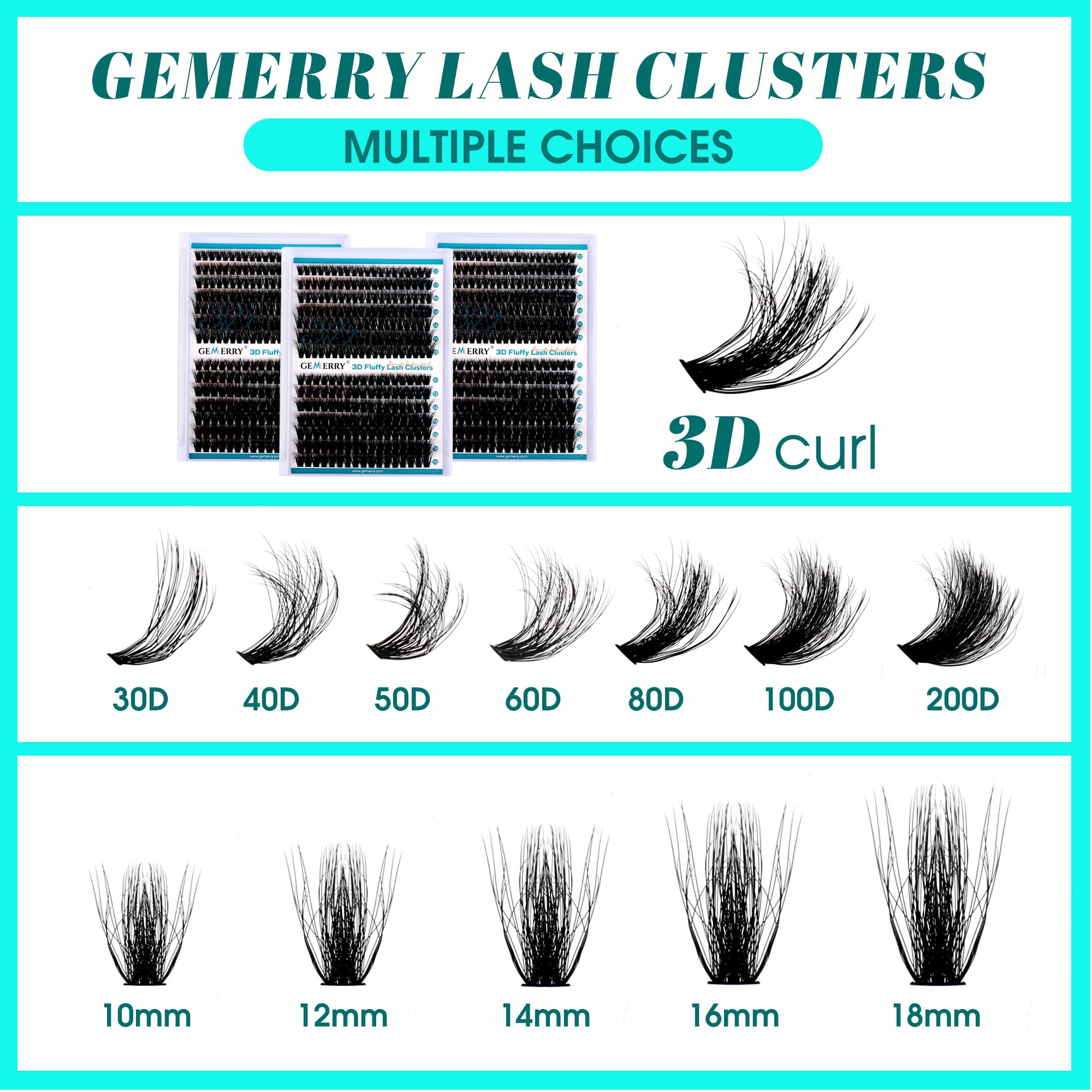 GEMERRY DIY lashes offering natural to dramatic looks