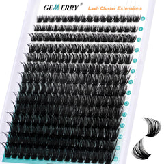 GEMERRY eyelash clusters tray with 280 pieces and two styles.