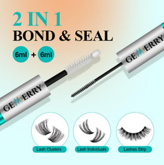 GEMERRY 360-degree brush tailors lash glue application to eye shape.