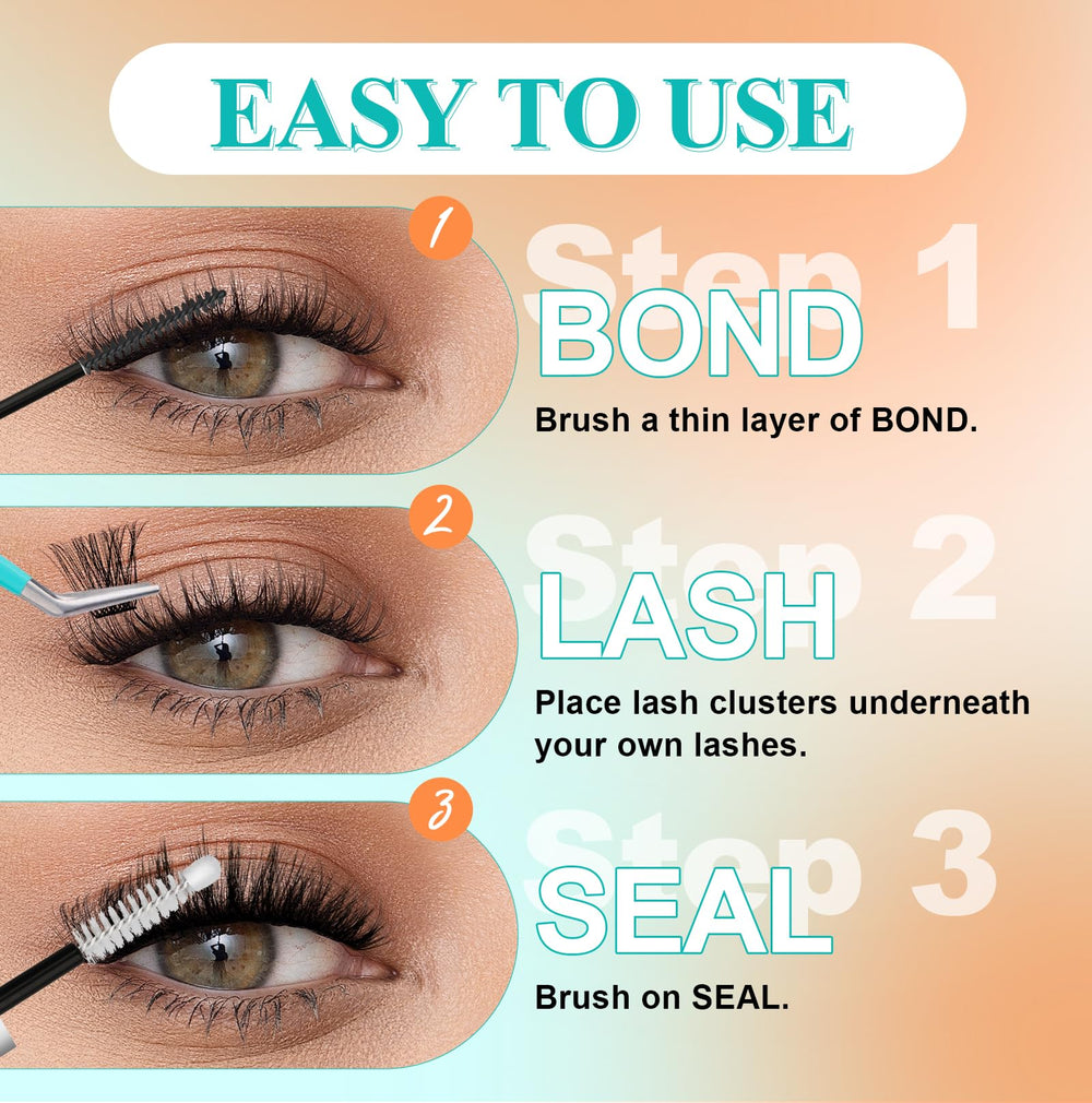 GEMERRY lash glue removes easily with remover and cotton pad.