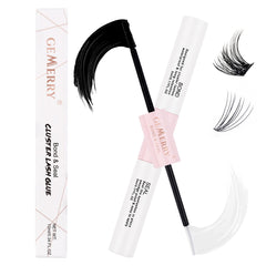 GEMERRY Lash Bond & Seal bottle close-up showing dual hold for DIY lash extensions.