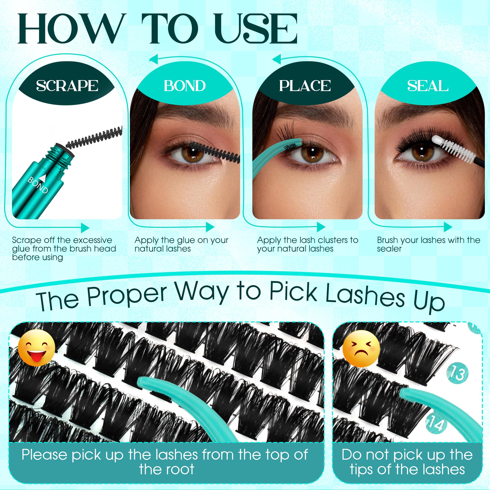 GEMERRY DIY home use lash clusters for salon-like results