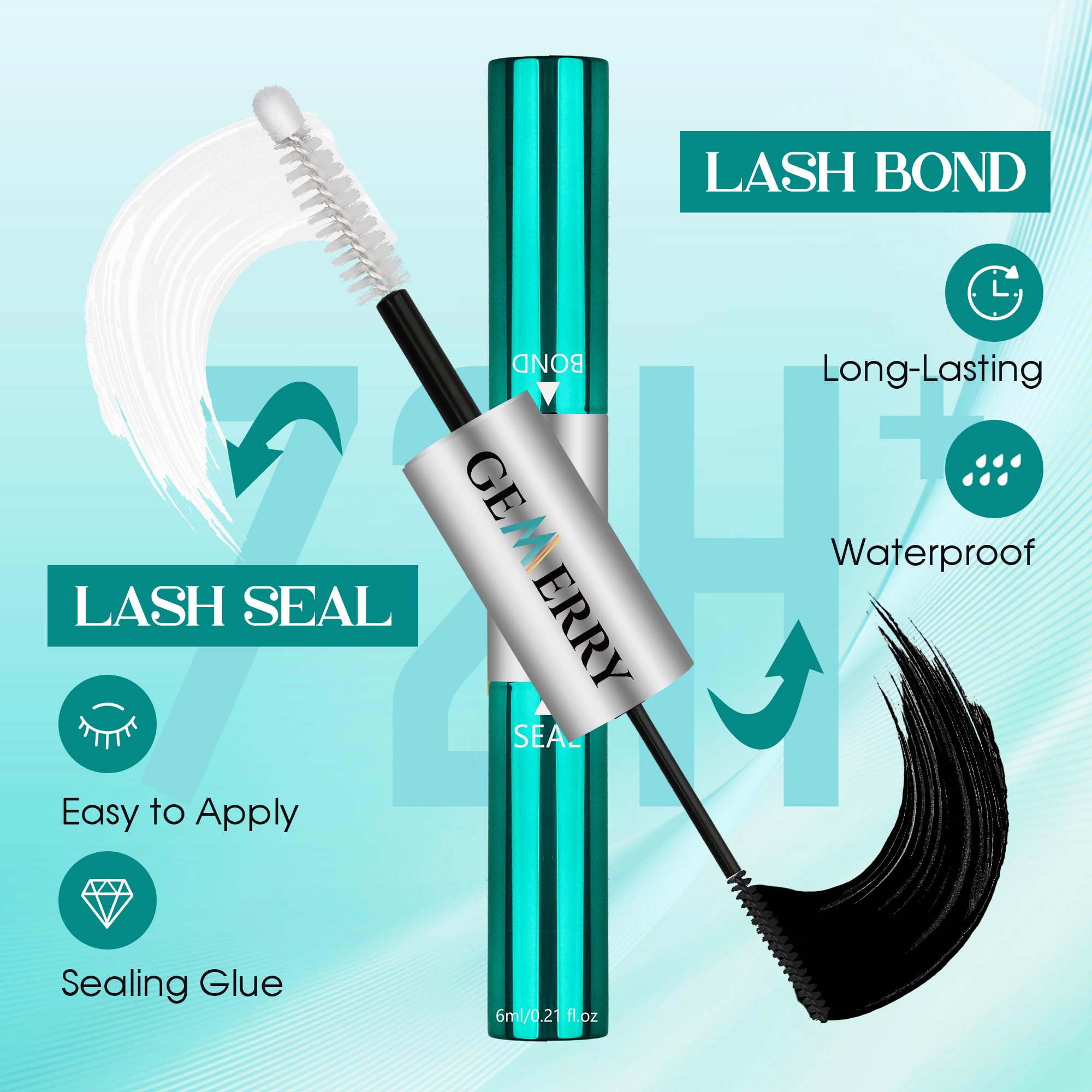 GEMERRY tweezers provide precise lash placement during at-home applications