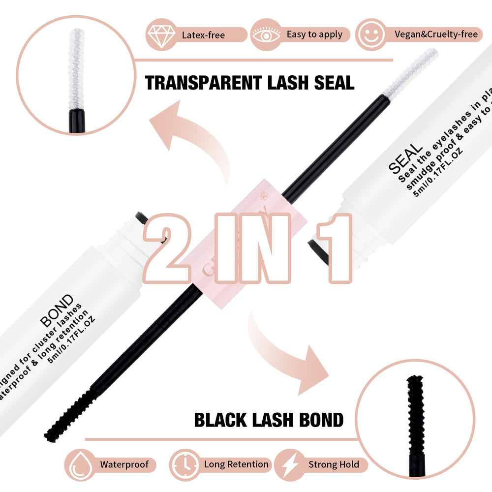 GEMERRY waterproof lash glue holds lashes for 48–72 hours.