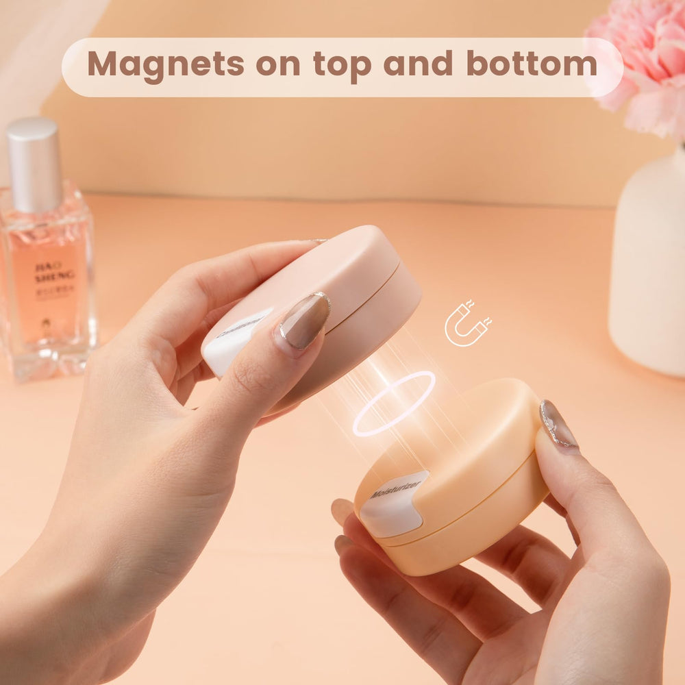 Gemice anti-drip cap leakproof jars prevent spills in bags during travel.