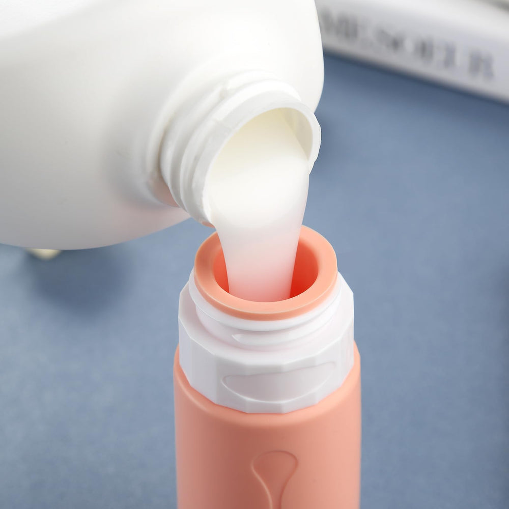Gemice BPA-free silicone bottle highlights safety and flexibility for liquids.