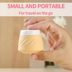Gemice silicone cream jar with leakproof anti-drip cap for cosmetics.