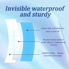 Gemiei lace-front tape is waterproof for long-lasting wear during activities.