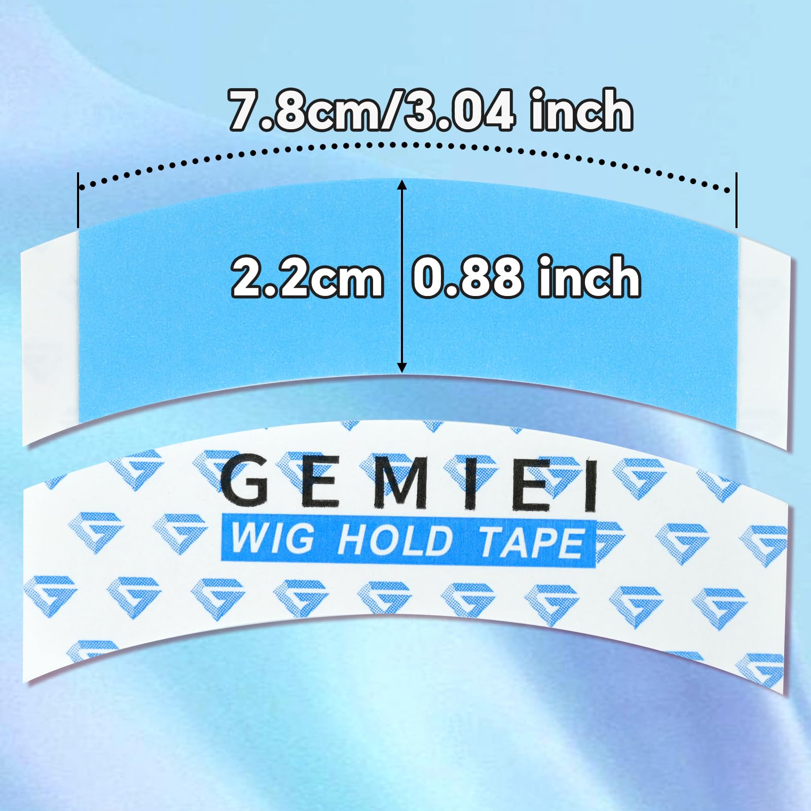 Gemiei wig tape provides strong hold for lace fronts and extensions.