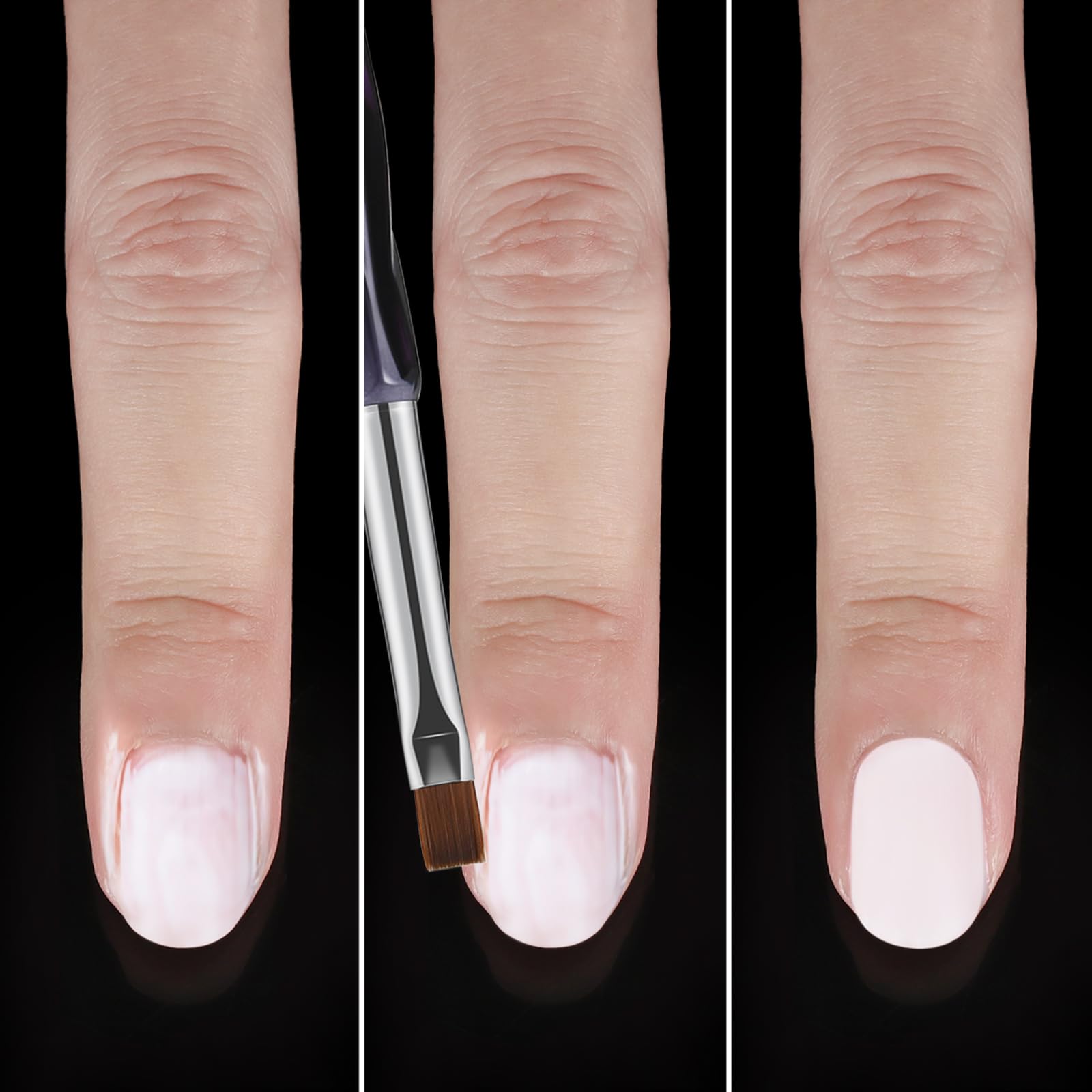 Gemsanva fine angled brush enables accurate details and crisp edges.
