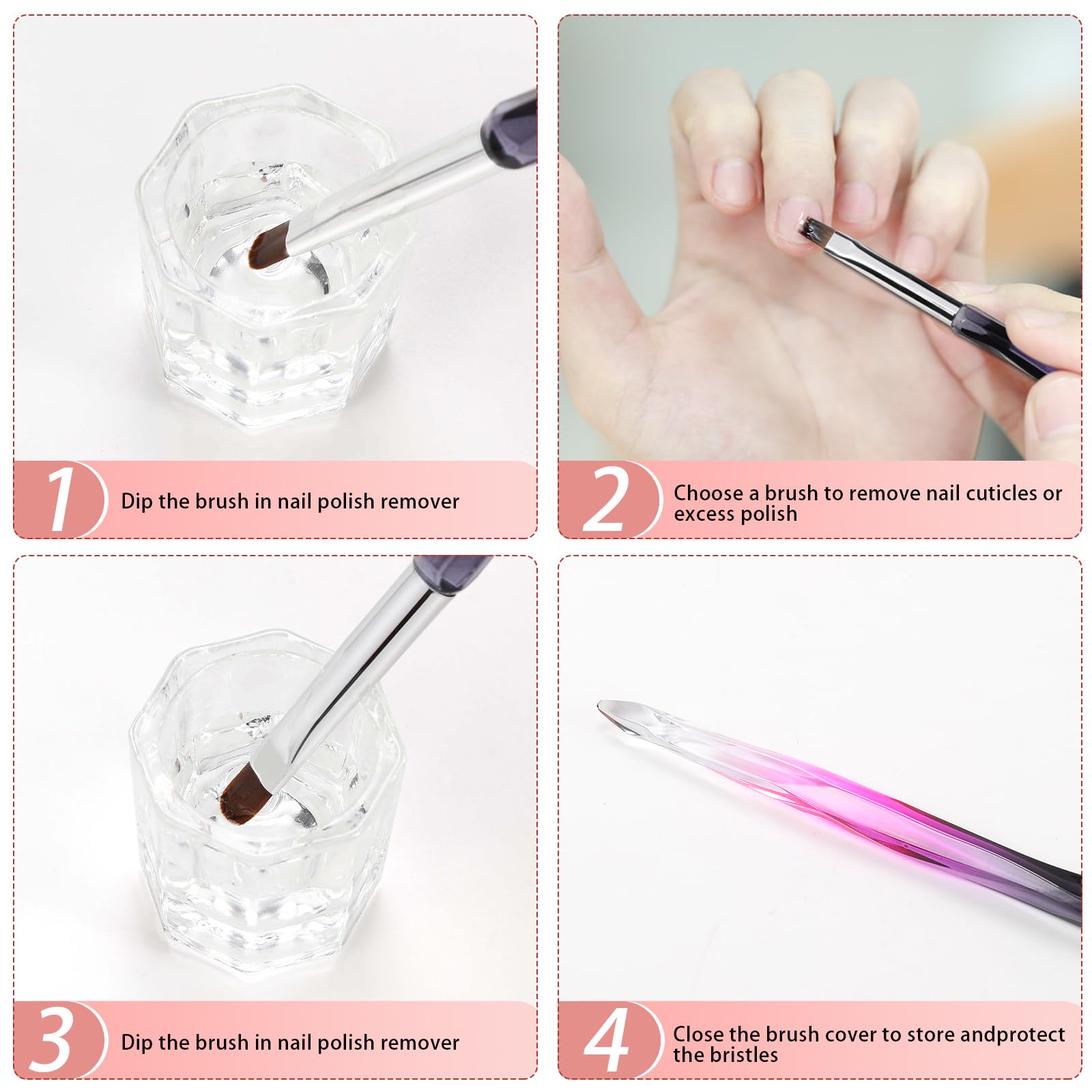 Gemsanva gradient-handle brushes combine style with comfortable grip.