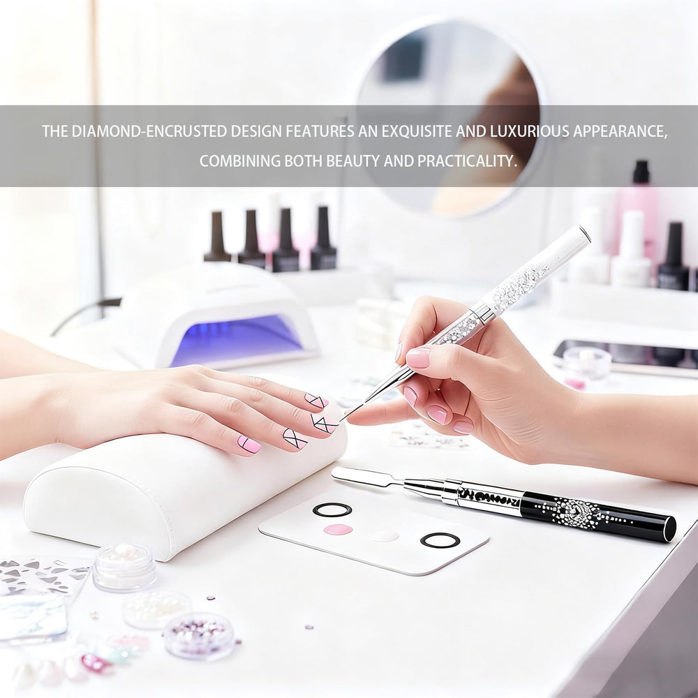 Gemsanva professional nail art kit layout ideal for home or salon use.