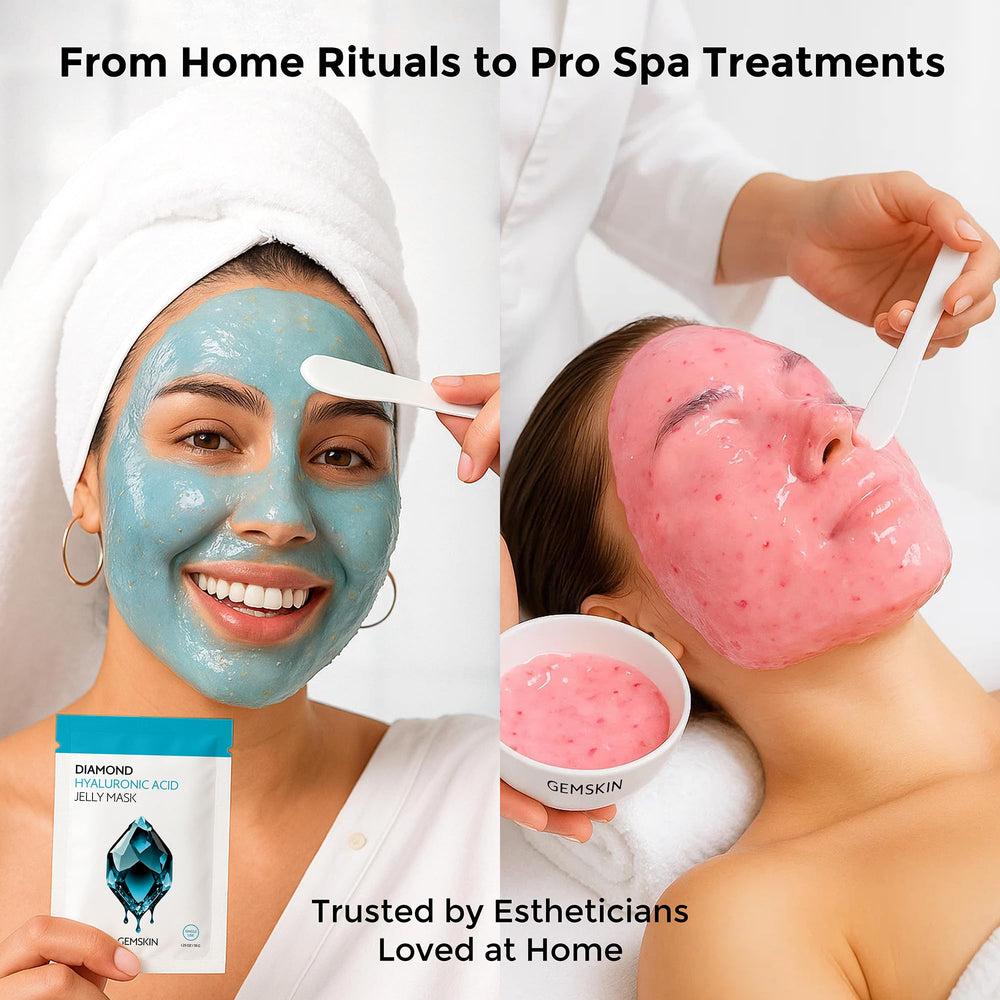 GEMSKIN application close‑up ready for a relaxing treatment