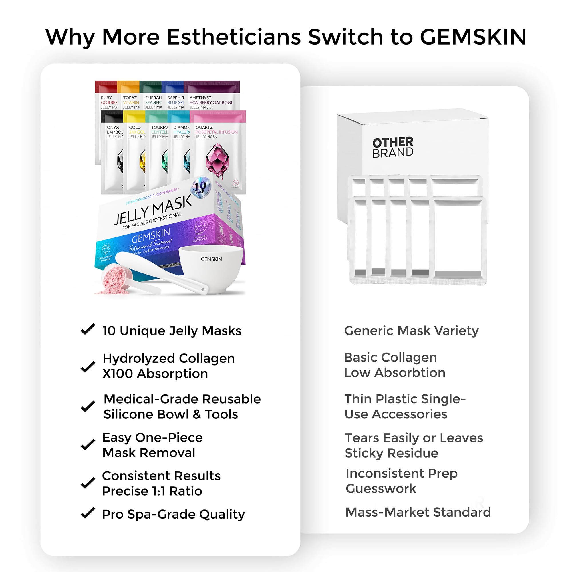 GEMSKIN spa‑ready glow from the jelly mask routine